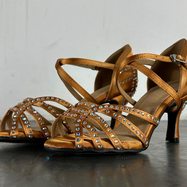 Diamond Latin Dance Shoes Women's High Heel Dancing Shoes