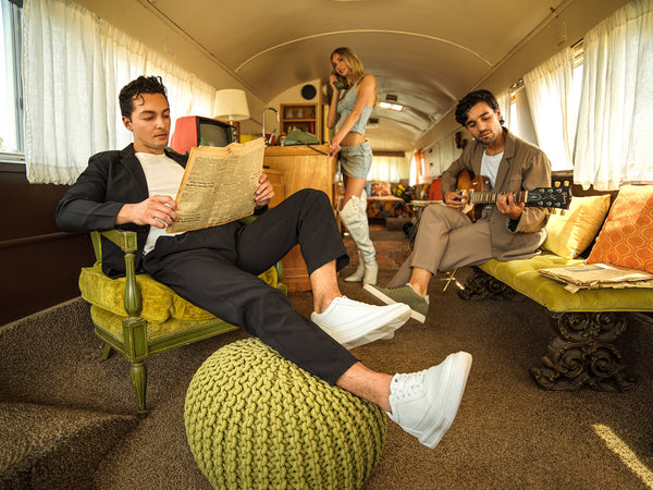 CALTO - X1647 - 2.8 Inches Taller (White) - Lightweight Sneakers