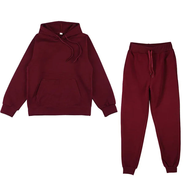 Women's 2-Piece Fleece Sweat suit Sets  Perfect for Jogging