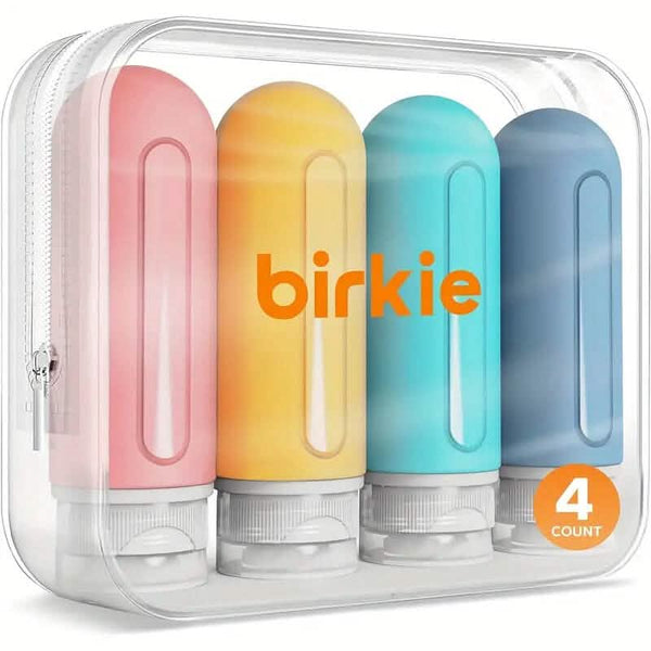 Refillable Silicone Travel Bottles for Toiletries